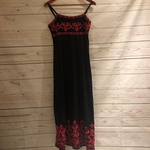 INC Black Maxi Dress with Stunning Details medium